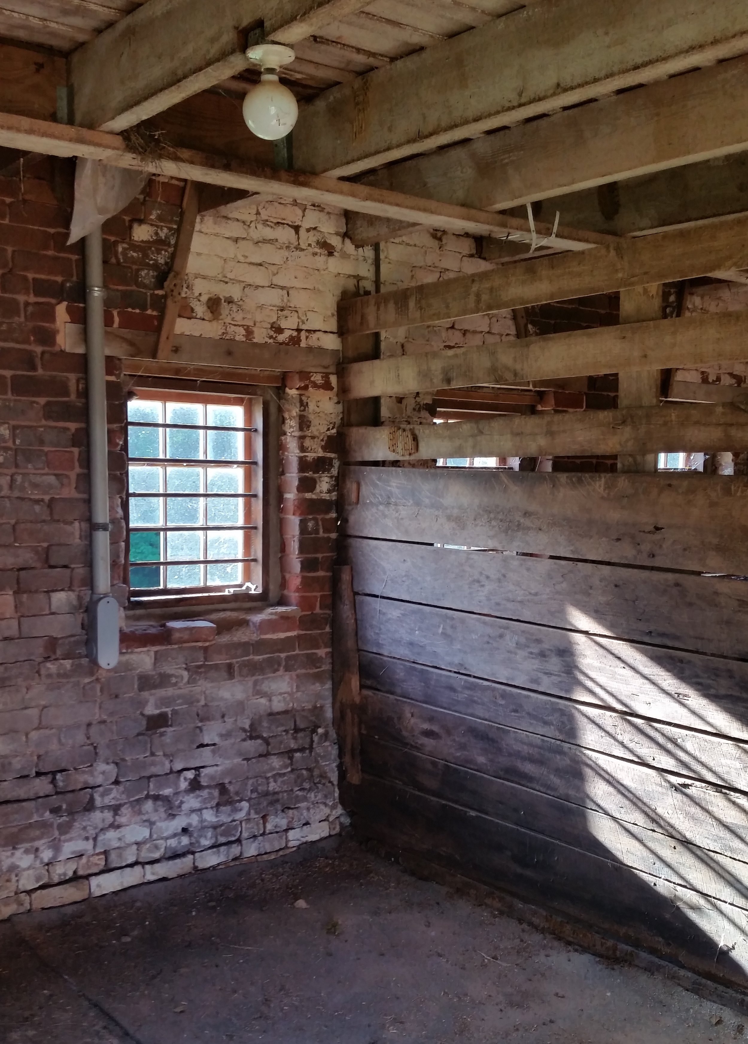 Ground floor next to stables, before construction