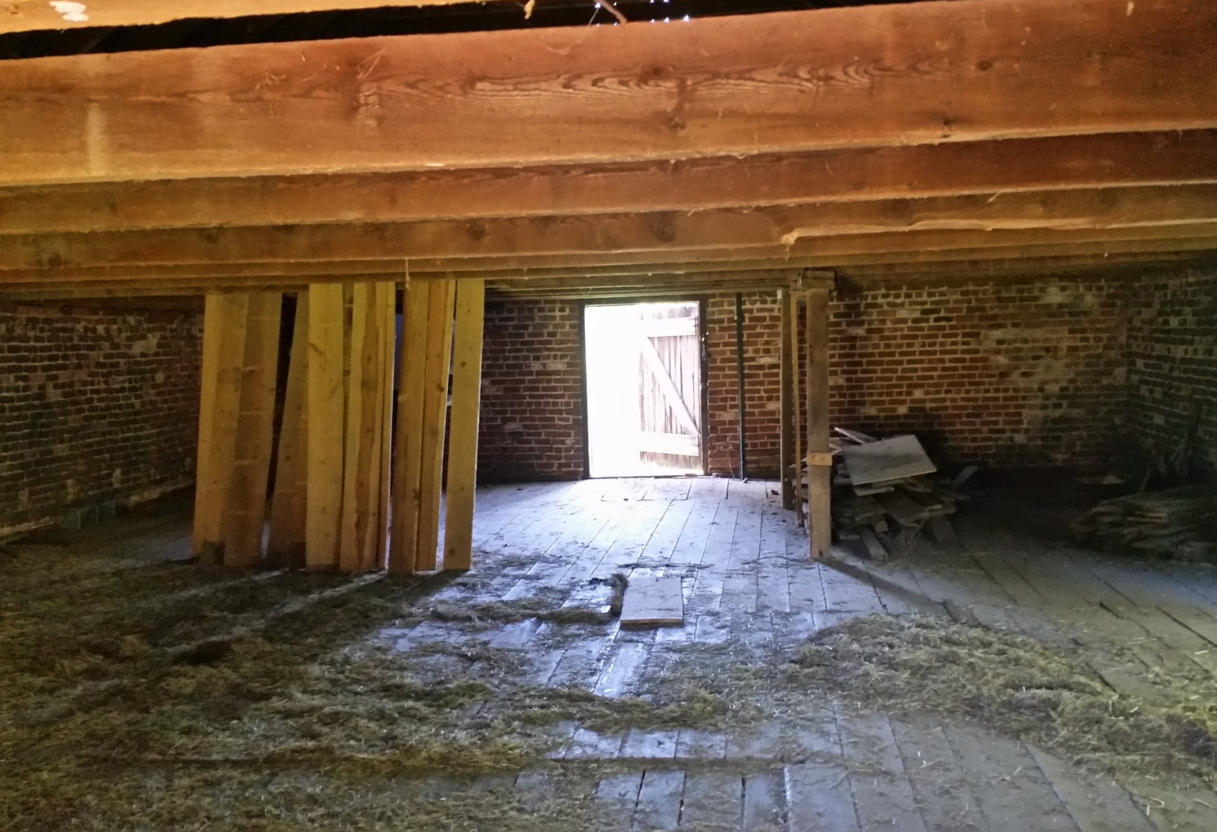 Second floor loft before construction